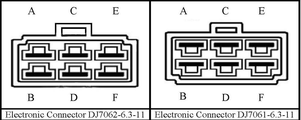 Black/White Wire, to charging coil & the electric contact pole of 